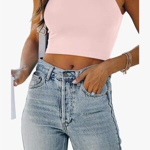 Women's Pink Crop Top